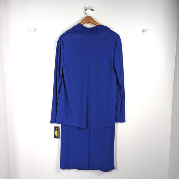 Jessica Howard Dress Women's Size 8 Blue Jacket Party Cocktail - Picture 2 of 5